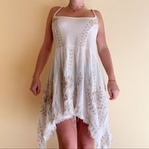 White boho dress